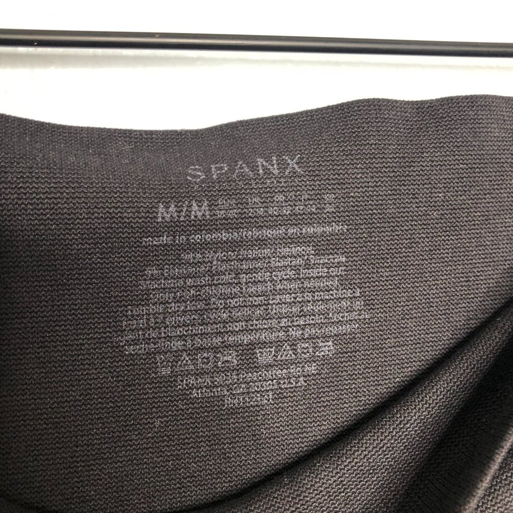 Spanx Seamless Ankle Zip Leggings Black Medium - Picture 3 of 4